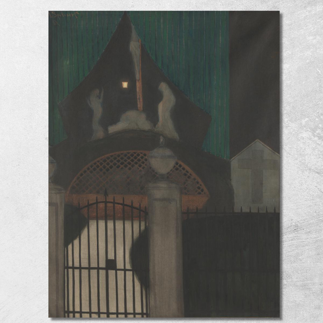 Calvario E Purgatorio Ad Est Léon Spilliaert lsp22 quadro stampato su tela Calvario E Purgatorio Ad Est Léon Spilliaert lsp22 quadro stampato su tela