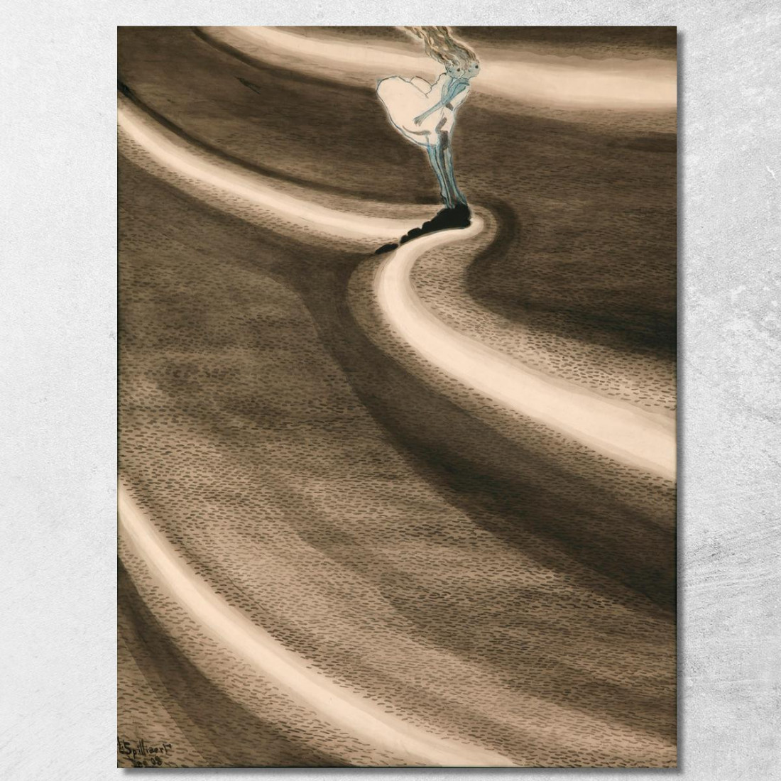 Bambine Davanti All'Onda Léon Spilliaert lsp45 quadro stampato su tela Bambine Davanti All'Onda Léon Spilliaert lsp45 quadro stampato su tela
