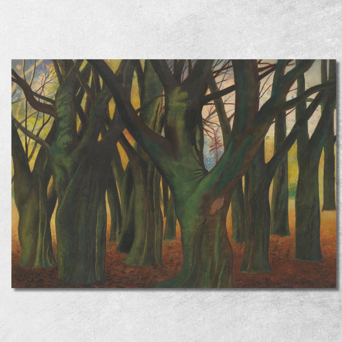 Alberi Verdi Léon Spilliaert lsp50 quadro stampato su tela Alberi Verdi Léon Spilliaert lsp50 quadro stampato su tela