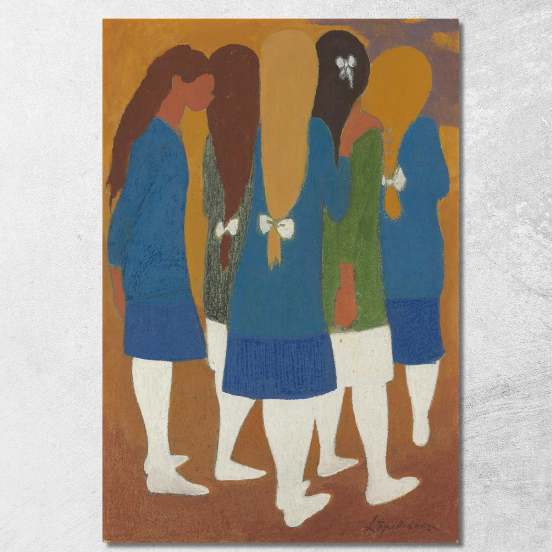 Ragazze Con Le Calze Bianche Léon Spilliaert lsp83 quadro stampato su tela Ragazze Con Le Calze Bianche Léon Spilliaert lsp83 quadro stampato su tela