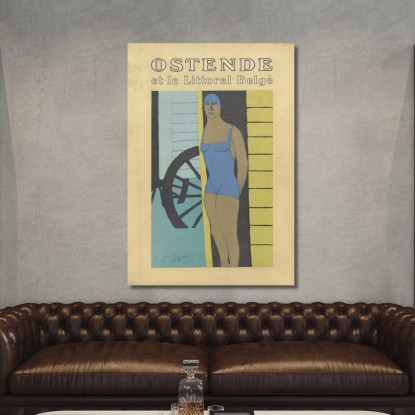 Ostenda E La Costa Belga Léon Spilliaert lsp85 quadro stampato su tela