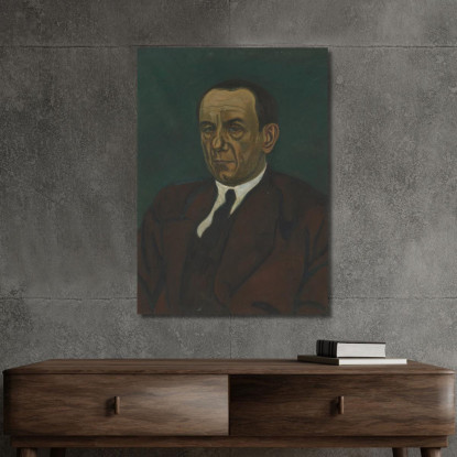 Ritratto Di Henri Vandeputte Léon Spilliaert lsp95 quadro stampato su tela
