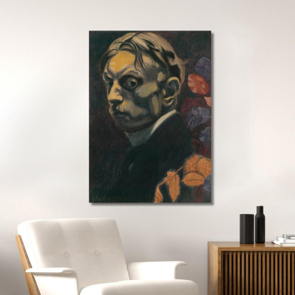 Autoritratto 2 Léon Spilliaert lsp97 quadro stampato su tela