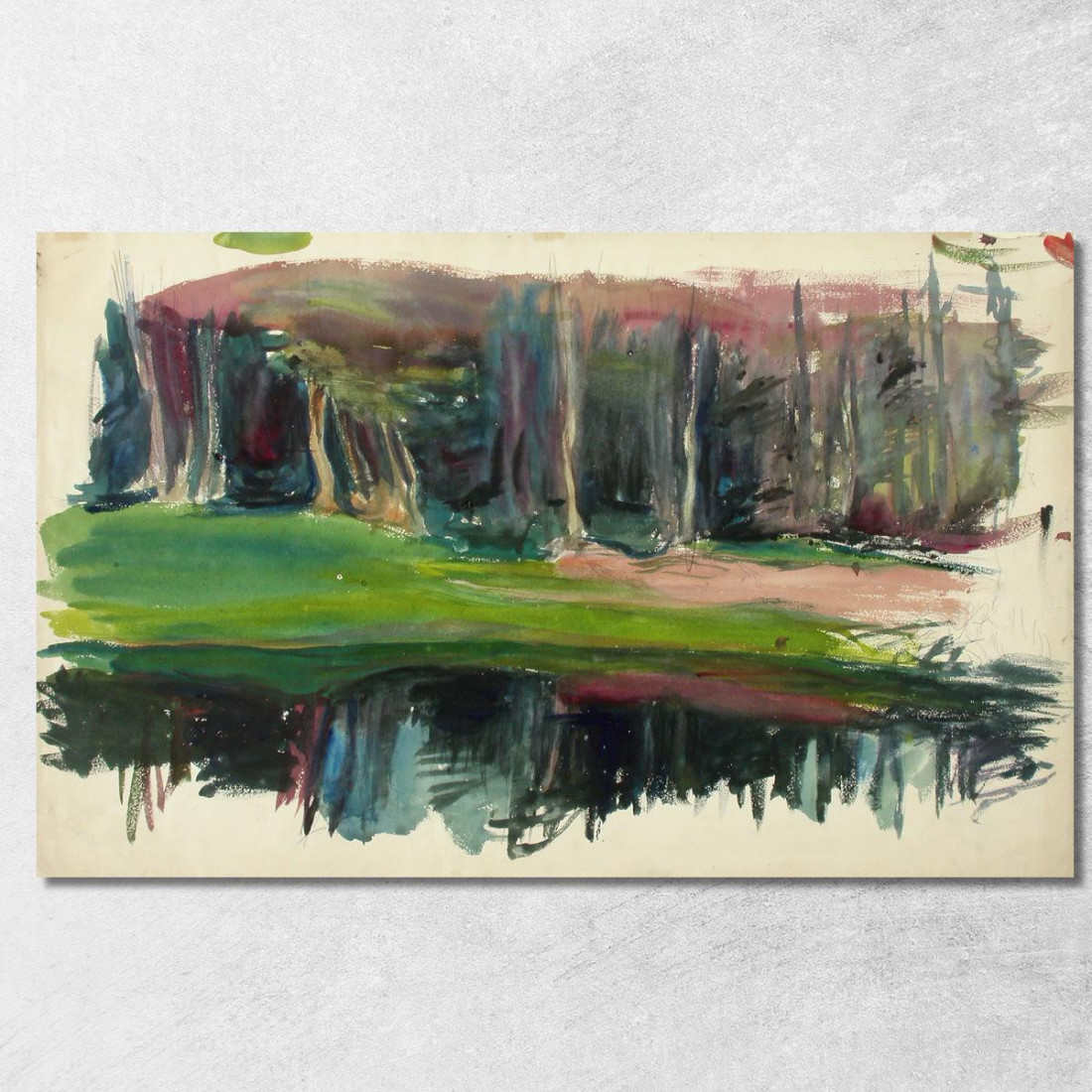 Paesaggio 3 Magnus Enckell mek30 quadro stampato su tela Paesaggio 3 Magnus Enckell mek30 quadro stampato su tela