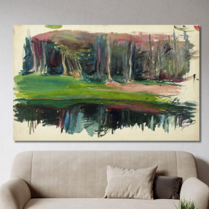 Paesaggio 3 Magnus Enckell mek30 quadro stampato su tela