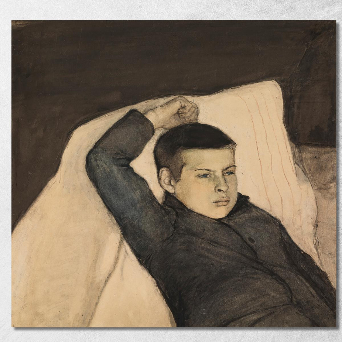 Ragazzo Sdraiato Magnus Enckell mek60 quadro stampato su tela Ragazzo Sdraiato Magnus Enckell mek60 quadro stampato su tela