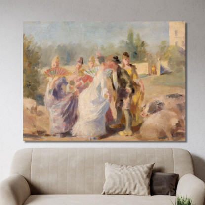 La Principessa E Il Porcaro Magnus Enckell mek76 quadro stampato su tela