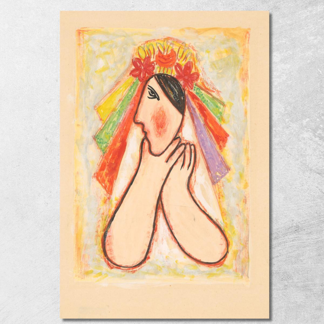 Sposa Mikuláš Galanda mgl14 quadro stampato su tela Sposa Mikuláš Galanda mgl14 quadro stampato su tela