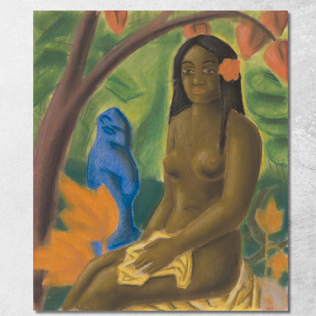 Ragazza Di Tahiti Mikuláš Galanda mgl34 quadro stampato su tela Ragazza Di Tahiti Mikuláš Galanda mgl34 quadro stampato su tela