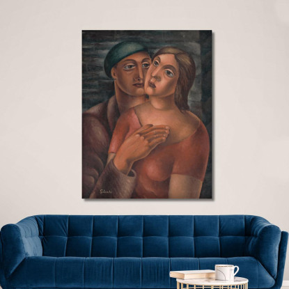 Amanti 4 Mikuláš Galanda mgl58 quadro stampato su tela