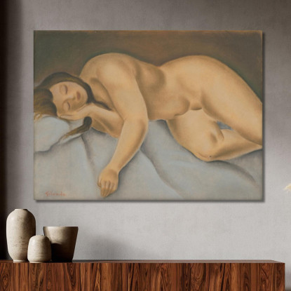 Nudo Femminile Sdraiato Mikuláš Galanda mgl63 quadro stampato su tela