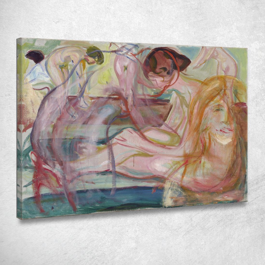 Donne Al Bagno Edvard Munch em408 quadro stampato su tela Donne Al Bagno Edvard Munch em408 quadro stampato su tela
