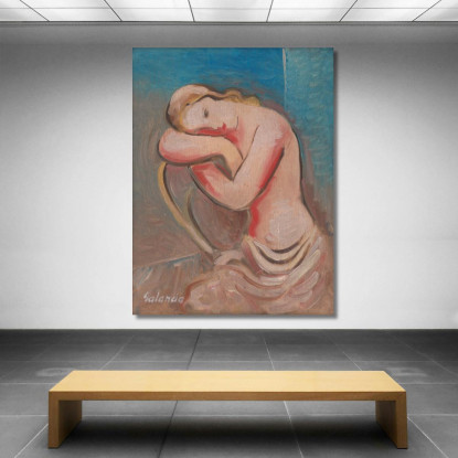 Modello Seduto Mikuláš Galanda mgl98 quadro stampato su tela