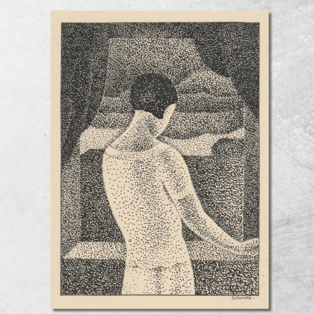 Donna Alla Finestra Mikuláš Galanda mgl133 quadro stampato su tela Donna Alla Finestra Mikuláš Galanda mgl133 quadro stampato su tela