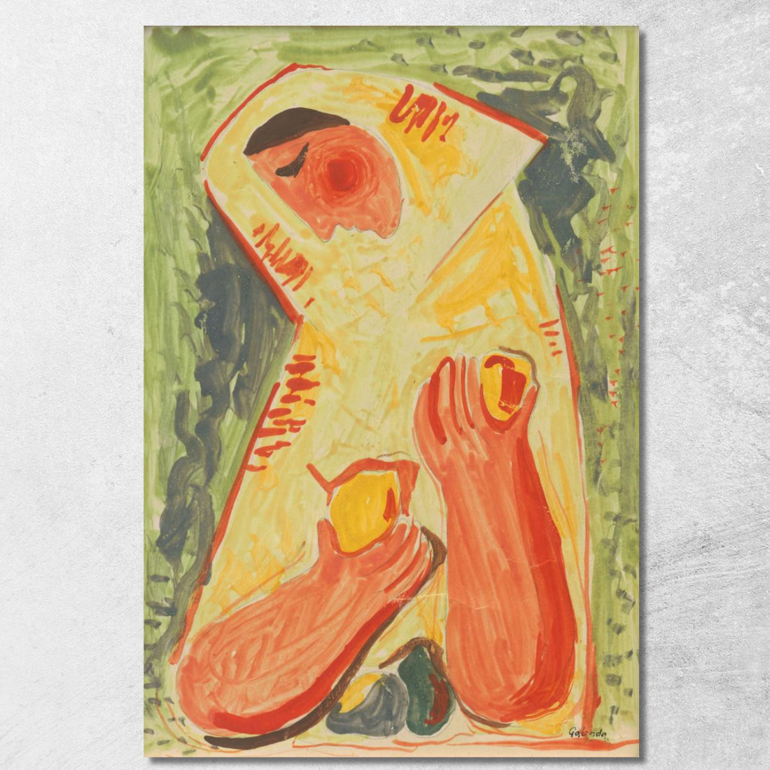 Donna Con Frutta Mikuláš Galanda mgl144 quadro stampato su tela Donna Con Frutta Mikuláš Galanda mgl144 quadro stampato su tela