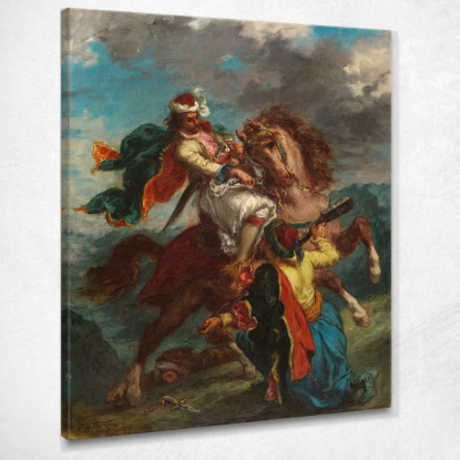 Un Turco Si Arrende A Un Cavaliere Greco Eugène Delacroix edx6 quadro stampato su tela