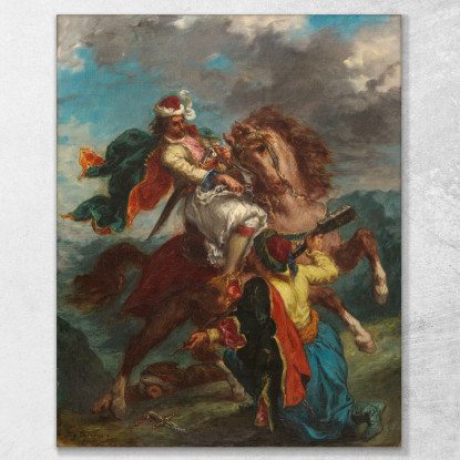 Un Turco Si Arrende A Un Cavaliere Greco Eugène Delacroix edx6 quadro stampato su tela
