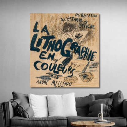 André Mellerio La Litografia Originale A Colori Pierre Bonnard pbn1 quadro stampato su tela