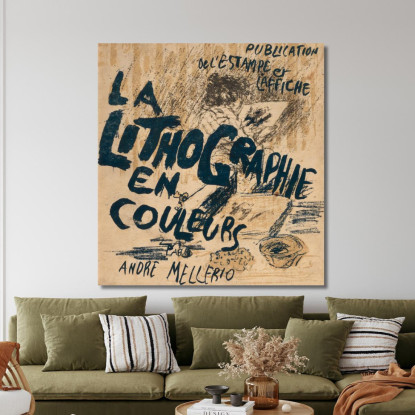 André Mellerio La Litografia Originale A Colori Pierre Bonnard pbn1 quadro stampato su tela