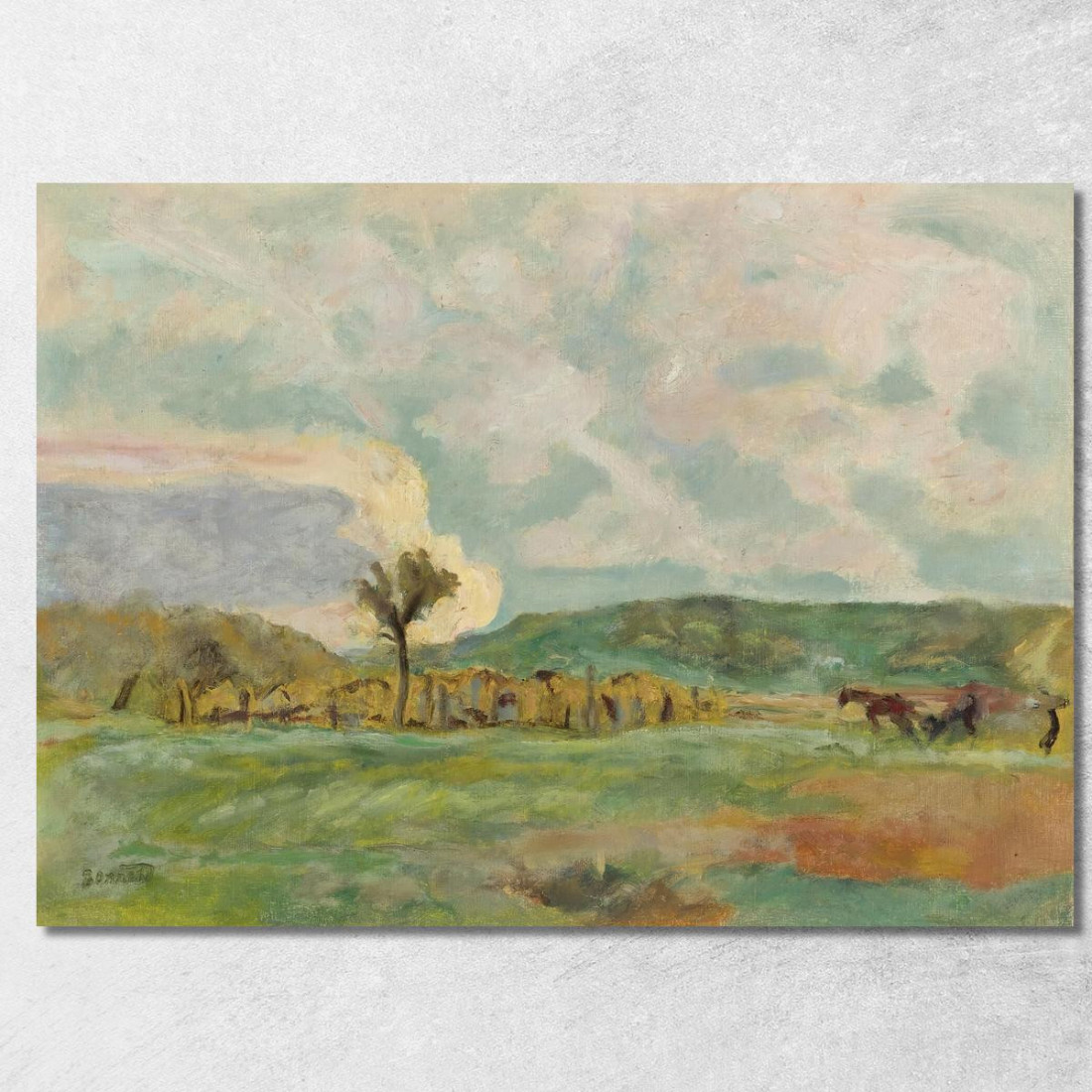 Campagna Del Lavoro Pierre Bonnard pbn4 quadro stampato su tela Campagna Del Lavoro Pierre Bonnard pbn4 quadro stampato su tela