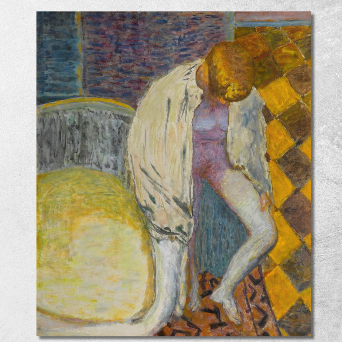 Donna Che Esce Dal Bagno Pierre Bonnard pbn12 quadro stampato su tela Donna Che Esce Dal Bagno Pierre Bonnard pbn12 quadro stampato su tela
