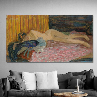 Il Divano Rosa Pierre Bonnard pbn28 quadro stampato su tela