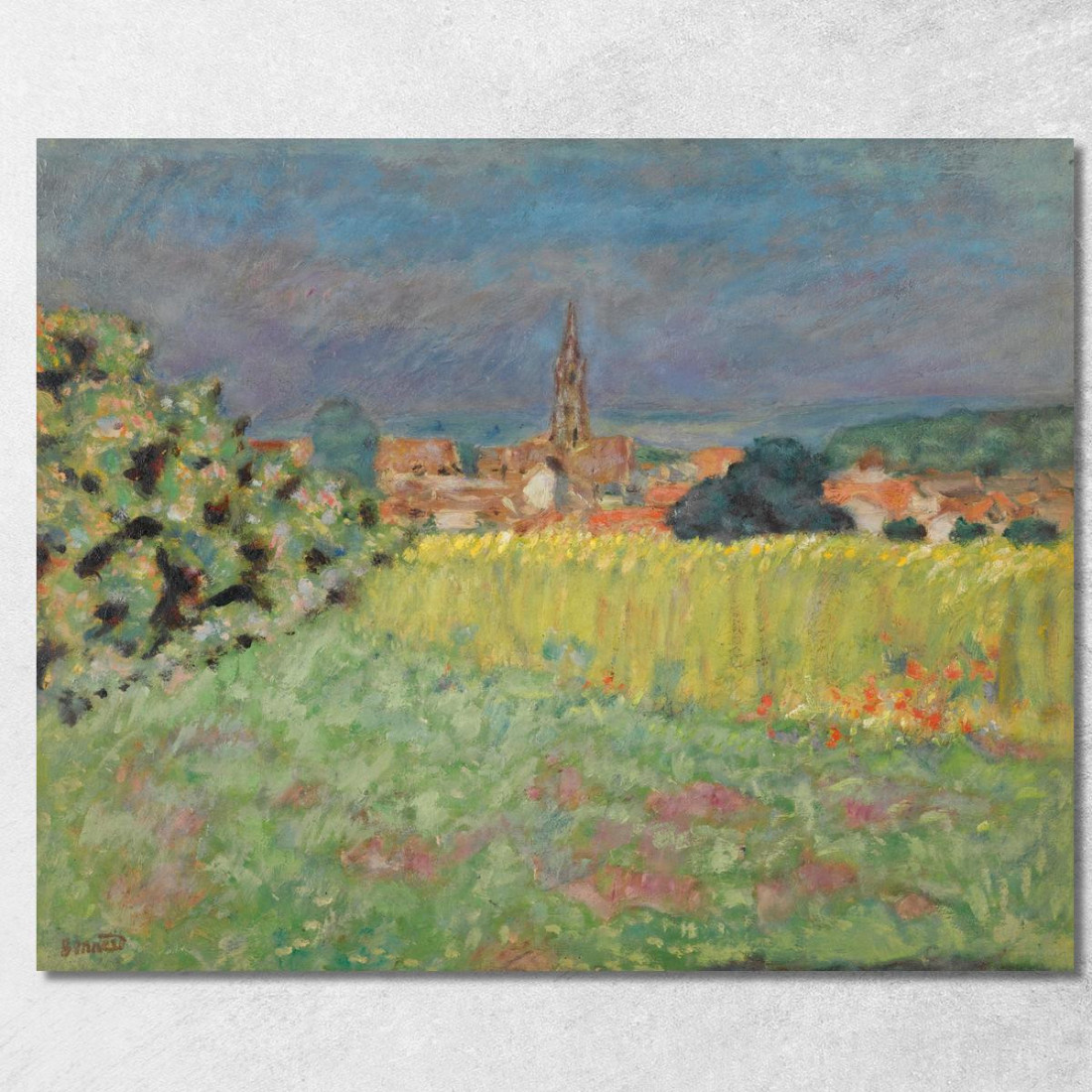 Il Campo Di Grano Davanti Alla Chiesa Pierre Bonnard pbn29 quadro stampato su tela Il Campo Di Grano Davanti Alla Chiesa Pierre Bonnard pbn29 quadro stampato su tela