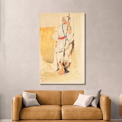 Posizione Araba Eugène Delacroix edx11 quadro stampato su tela