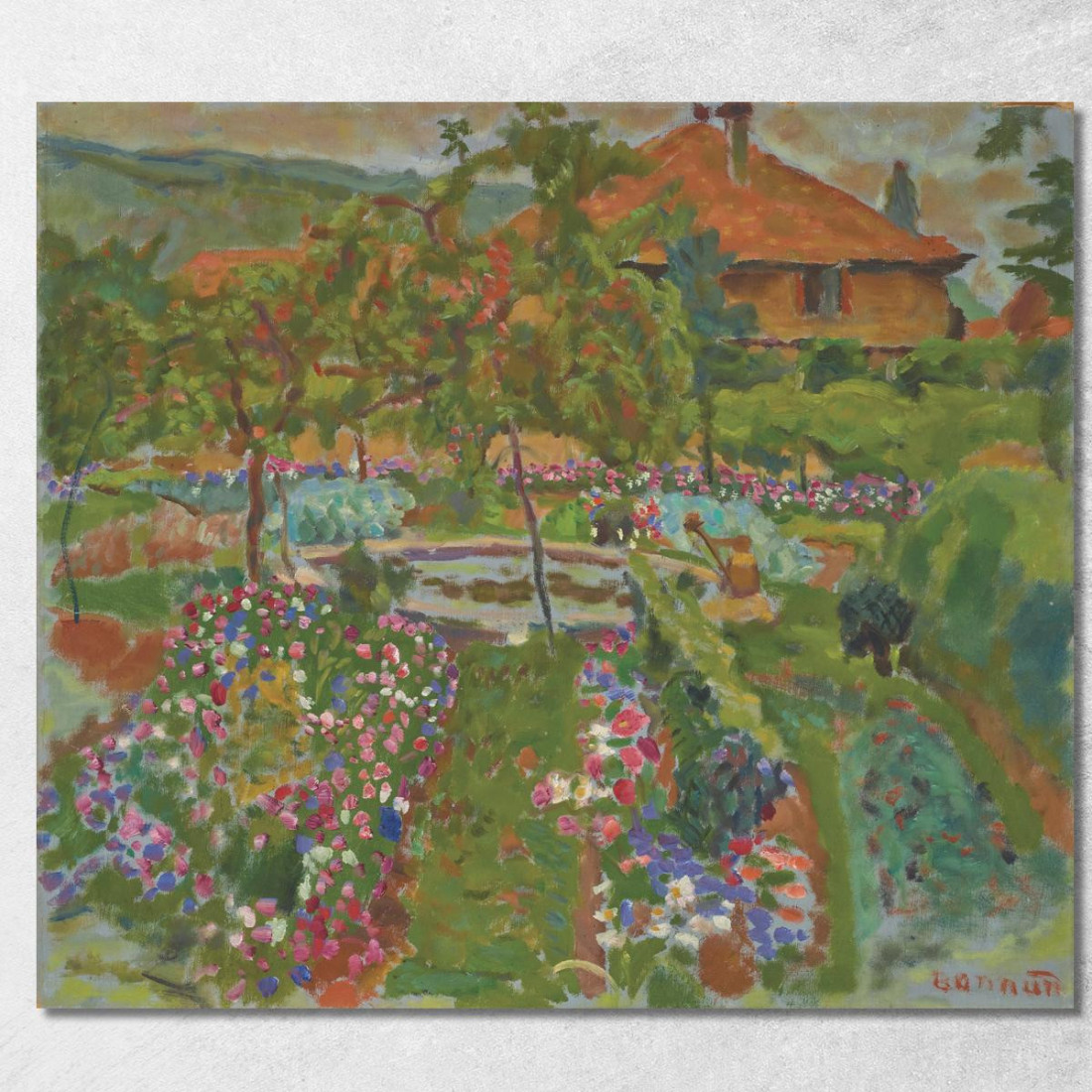 I Fiori Dell'Orto Di Le Grand-Lemps Pierre Bonnard pbn39 quadro stampato su tela I Fiori Dell'Orto Di Le Grand-Lemps Pierre Bonnard pbn39 quadro stampato su tela