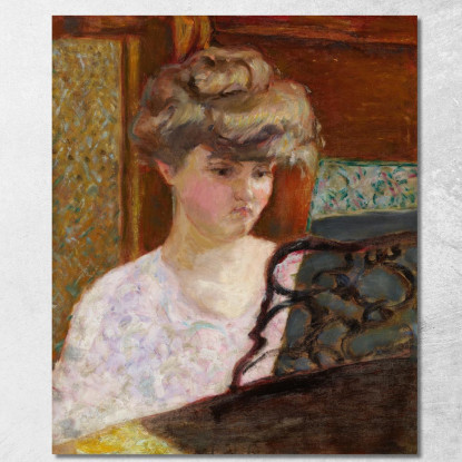 Misia Au Piano Ritratto Di Misia Natanson Pierre Bonnard pbn43 quadro stampato su tela