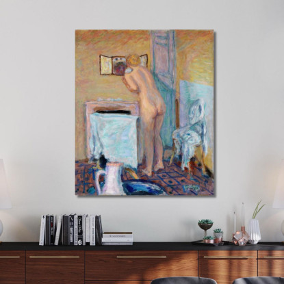 Nudo Davanti Allo Specchio Pierre Bonnard pbn50 quadro stampato su tela