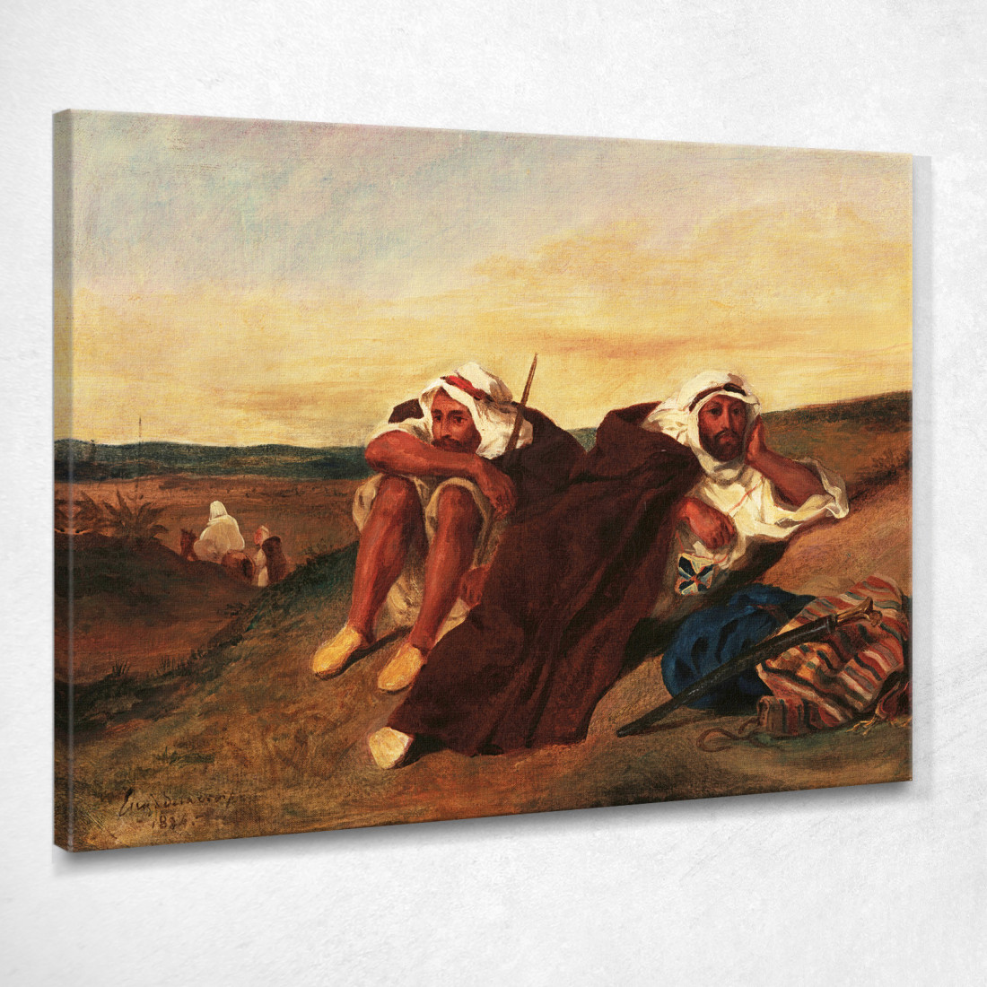 Arabi Di Orano Eugène Delacroix edx13 quadro stampato su tela Arabi Di Orano Eugène Delacroix edx13 quadro stampato su tela