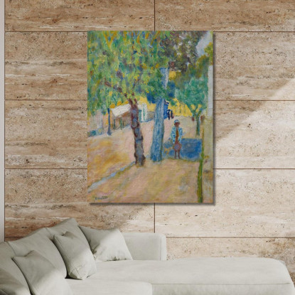 Personaggio Sotto Un Albero Pierre Bonnard pbn54 quadro stampato su tela