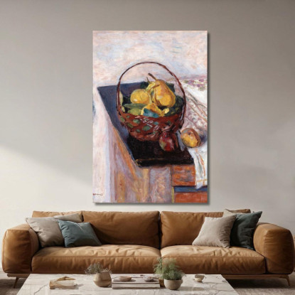 Il Canestro Di Frutta Pierre Bonnard pbn69 quadro stampato su tela