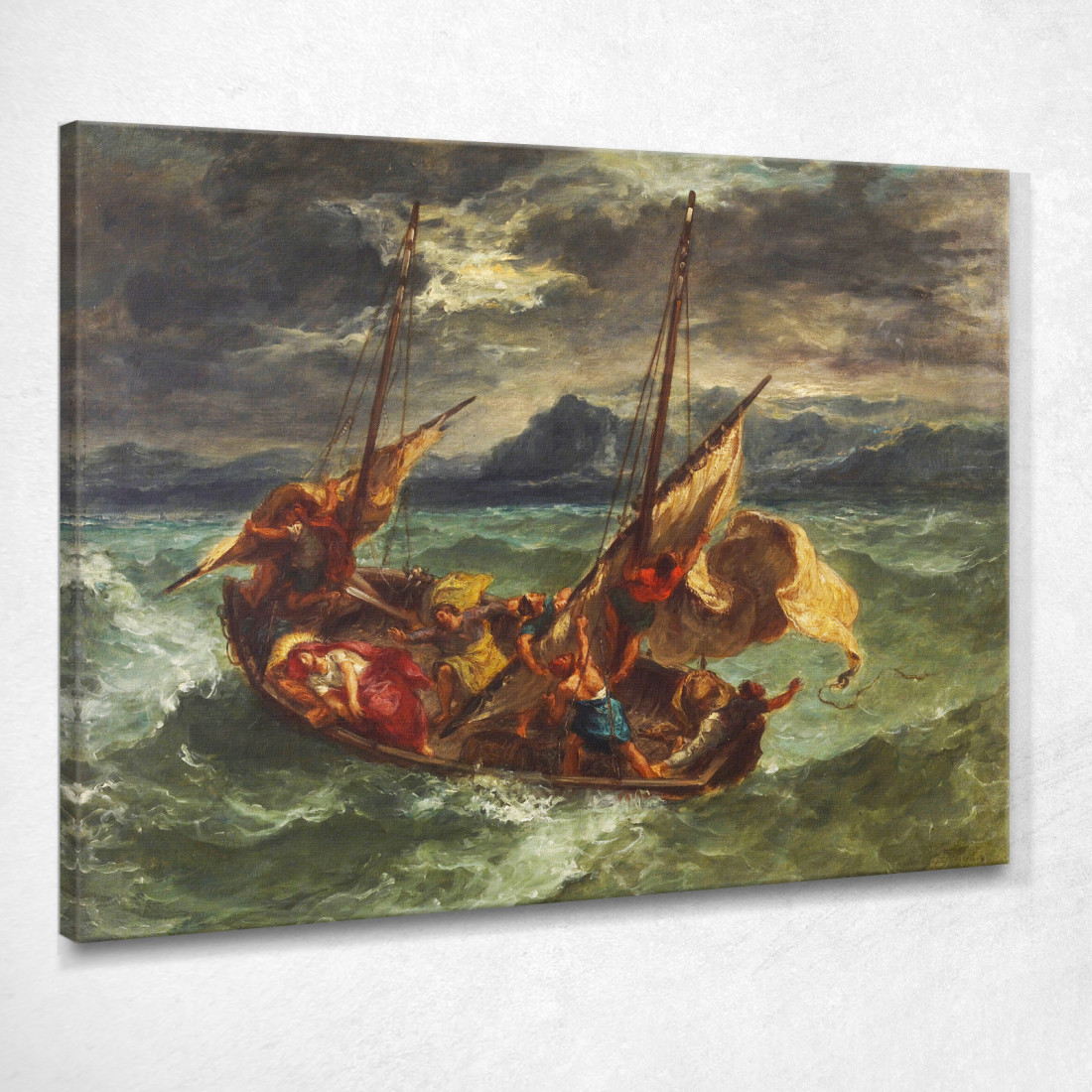 Cristo Sul Mare Di Galilea 1854 Eugène Delacroix edx20 quadro stampato su tela Cristo Sul Mare Di Galilea 1854 Eugène Delacroix edx20 quadro stampato su tela