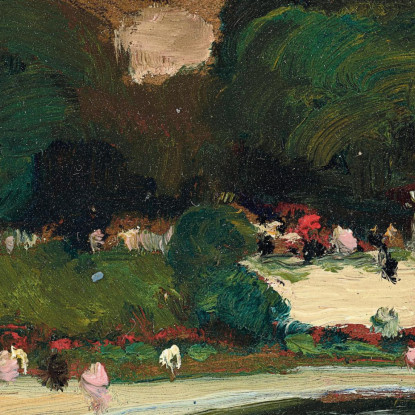 Giardini Del Lussemburgo Cielo Tempestoso Robert Henri rhn37 quadro stampato su tela