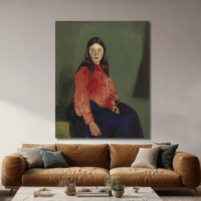 Maria Di Connemara Robert Henri rhn44 quadro stampato su tela