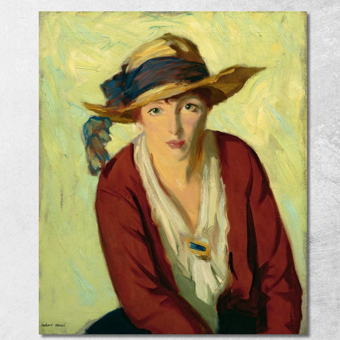 Il Cappello Da Spiaggia Robert Henri rhn67 quadro stampato su tela Il Cappello Da Spiaggia Robert Henri rhn67 quadro stampato su tela