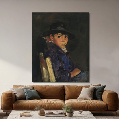 Giovane Sportivo Francisco Robert Henri rhn75 quadro stampato su tela