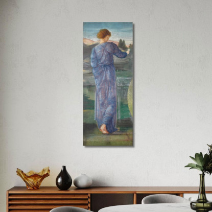 Una Figura Femminile In Un Paesaggio Sir Edward Coley Burne-Jones ecb1 quadro stampato su tela