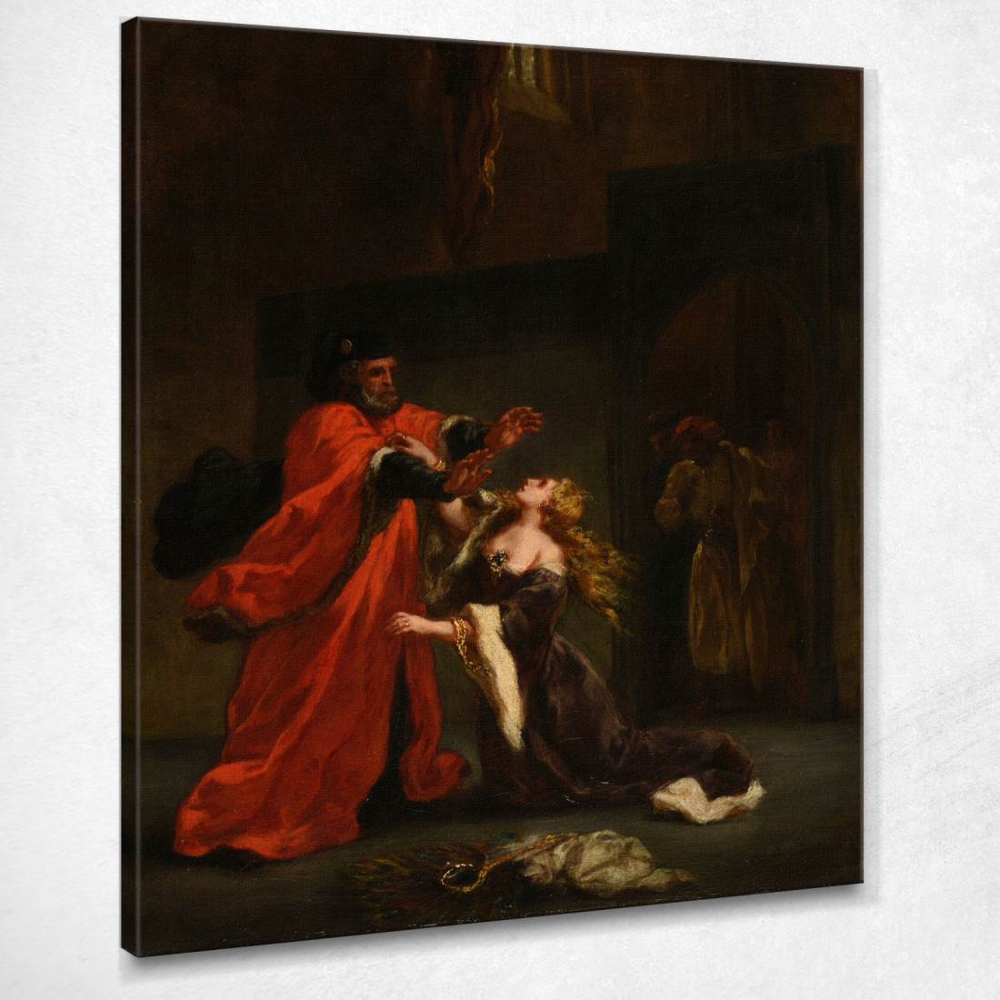 Desdemona Maledetta Dal Padre Eugène Delacroix edx30 quadro stampato su tela Desdemona Maledetta Dal Padre Eugène Delacroix edx30 quadro stampato su tela