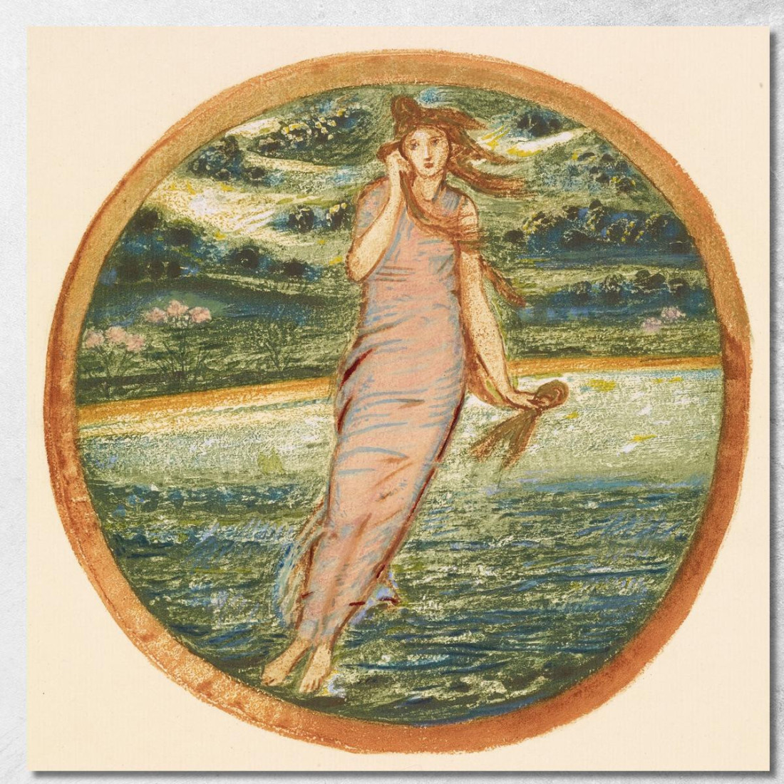 Meraviglia Del Mondo Sir Edward Coley Burne-Jones ecb39 quadro stampato su tela Meraviglia Del Mondo Sir Edward Coley Burne-Jones ecb39 quadro stampato su tela