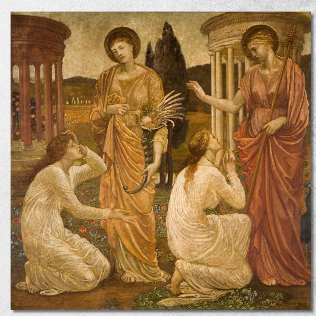 Psiche Nei Santuari Di Giunone E Cerere Sir Edward Coley Burne-Jones ecb51 quadro stampato su tela