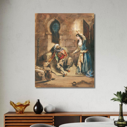 Episodio Tratto Da Il Corsaro Di Lord Byron Eugène Delacroix edx33 quadro stampato su tela