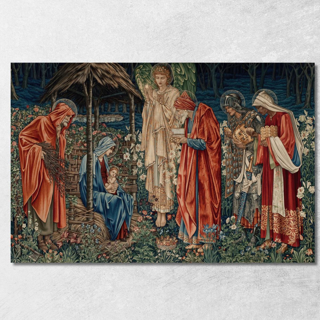L'Adorazione Dei Magi Sir Edward Coley Burne-Jones ecb64 quadro stampato su tela L'Adorazione Dei Magi Sir Edward Coley Burne-Jones ecb64 quadro stampato su tela