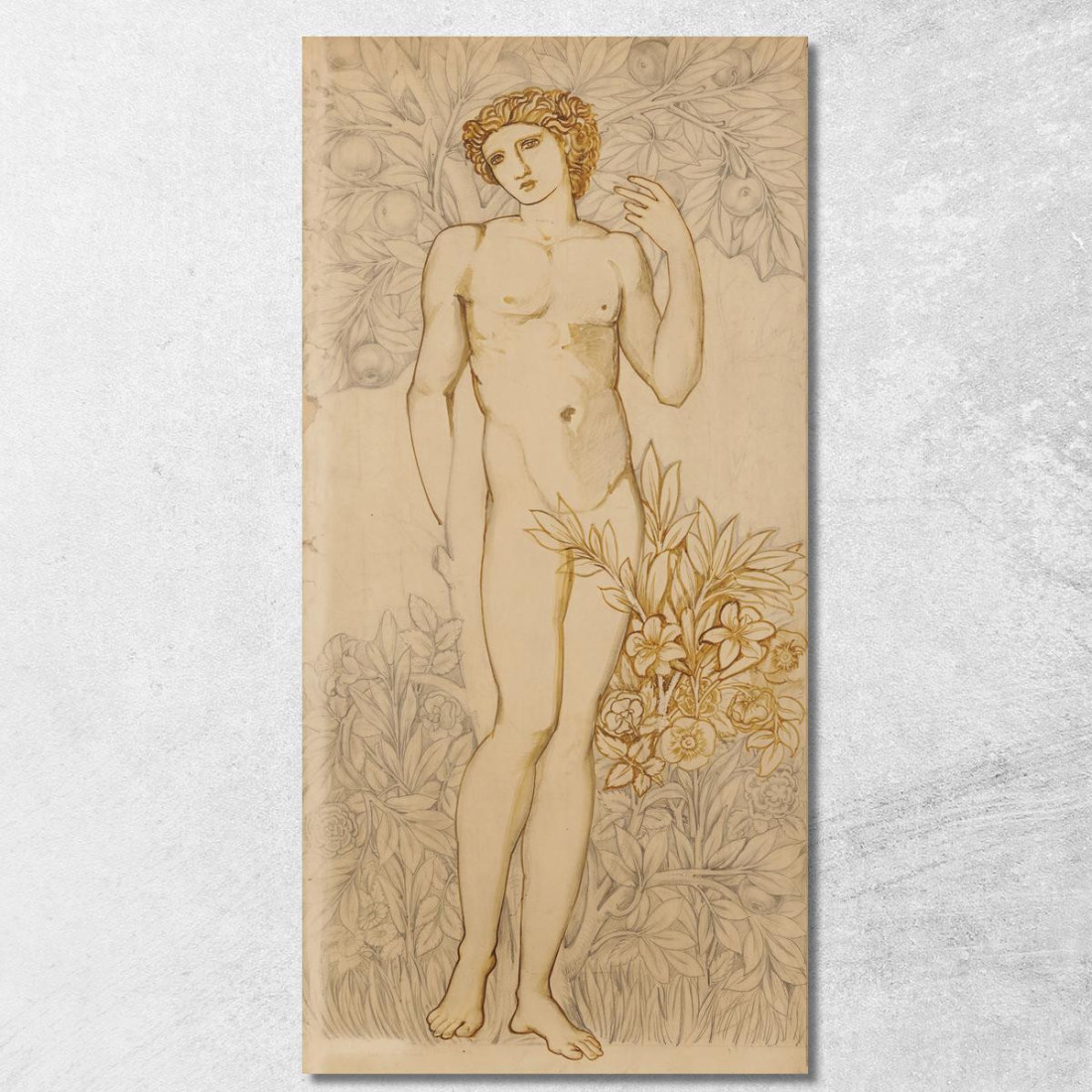 Gli Angeli Della Gerarchia Nudo Maschile Imago Dei A Immagine Di Dio Adamo Sir Edward Coley Burne-Jones ecb67 quadro stampato s Gli Angeli Della Gerarchia Nudo Maschile Imago Dei A Immagine Di Dio Adamo Sir Edward Coley Burne-Jones ecb67 quadro stampato s