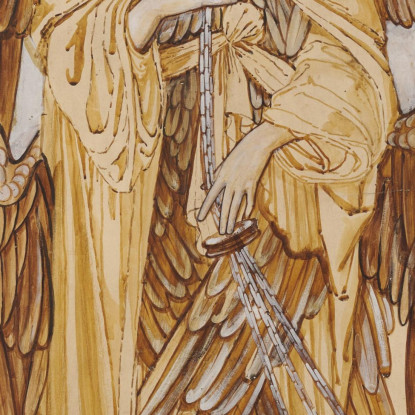 Gli Angeli Della Gerarchia Serafini Sir Edward Coley Burne-Jones ecb70 quadro stampato su tela