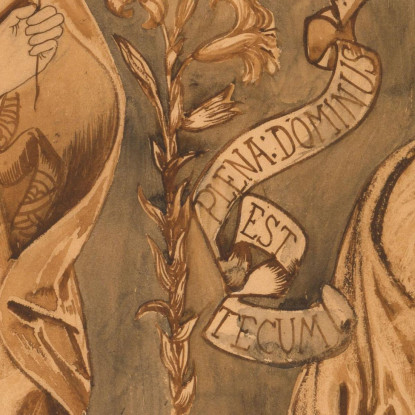 L'Annunciazione Sir Edward Coley Burne-Jones ecb73 quadro stampato su tela