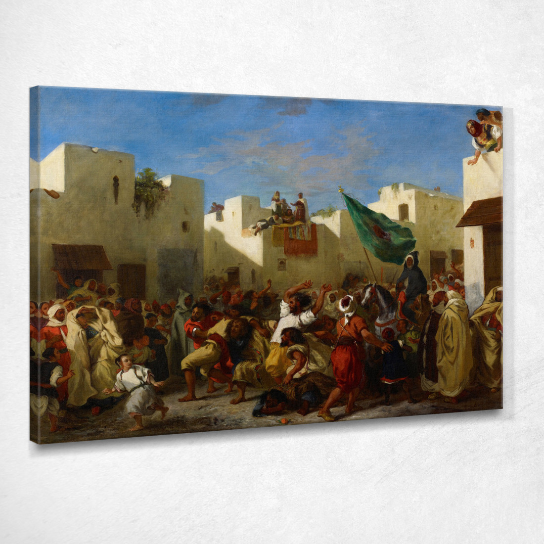 Fanatici Di Tangeri Eugène Delacroix edx37 quadro stampato su tela Fanatici Di Tangeri Eugène Delacroix edx37 quadro stampato su tela