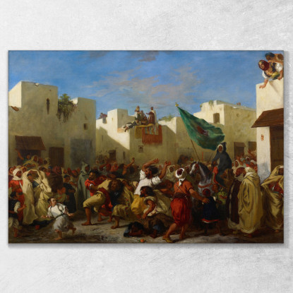 Fanatici Di Tangeri Eugène Delacroix edx37 quadro stampato su tela